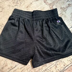 Champion Black Mesh Athletic Shorts for Kids